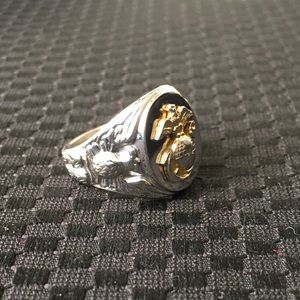 Vintage USMC STERLING Ring.